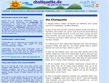 Tablet Screenshot of chatiquette.de